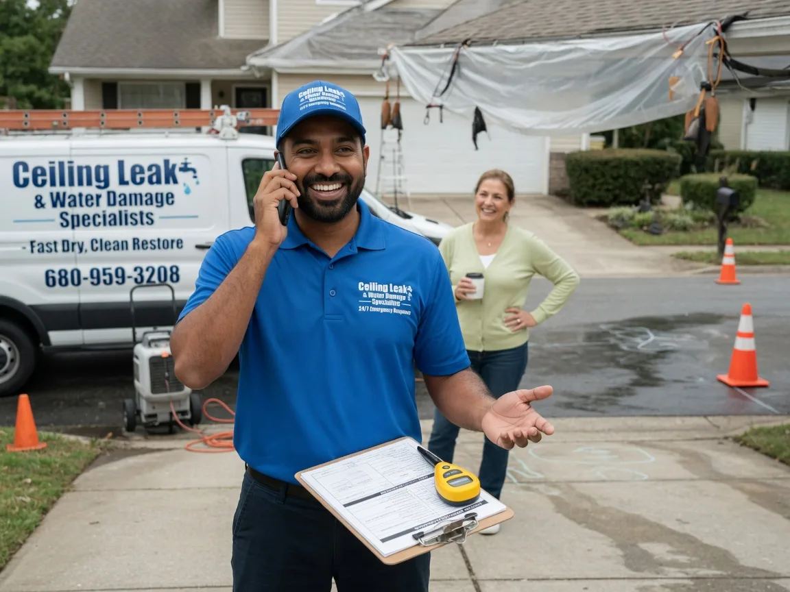 Ceiling Leak Cleanup Sainte Genevieve, MO FAQs